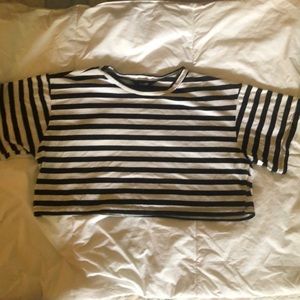 Striped crop top. Forever 21